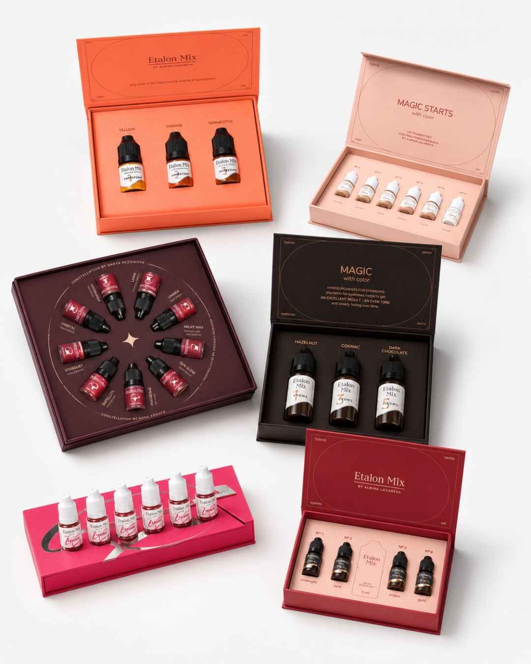 Set e kit pigmenti Etalon Mix per palette professionali PMU