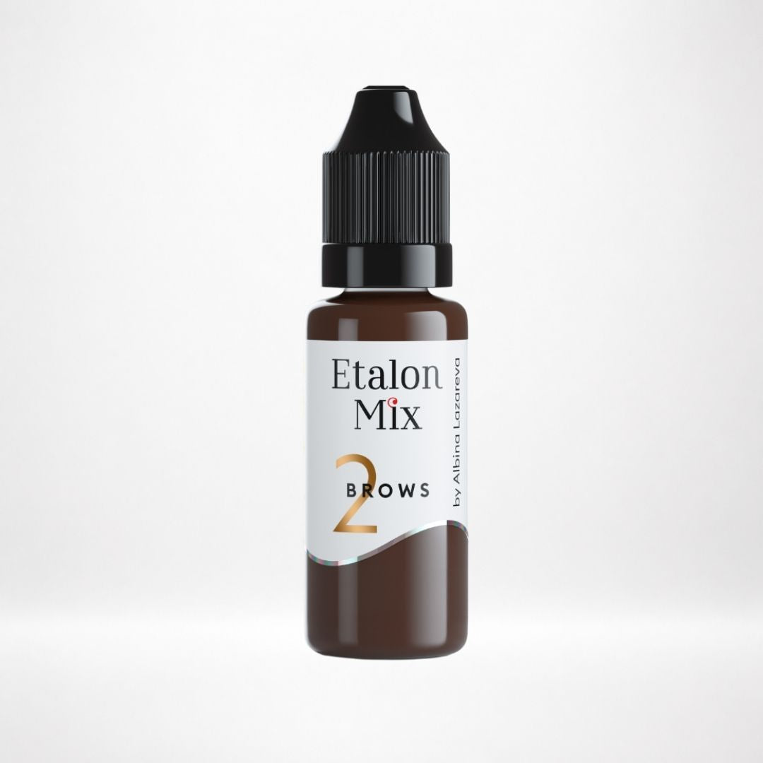 Etalon Mix Brows Hybrid Milk Chocolate Nº2 pigmento marrone caldo aranciato per sopracciglia PMU