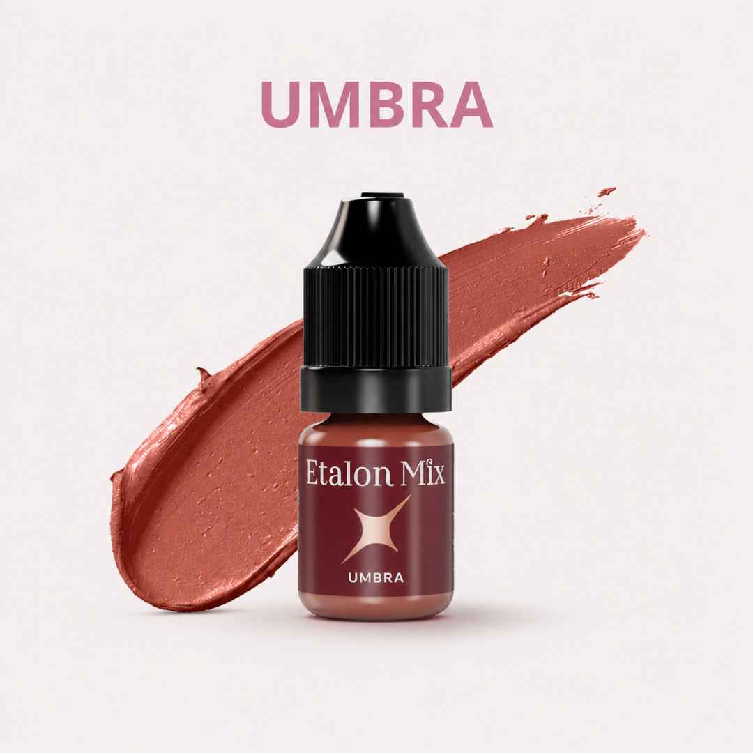 Etalon Mix Favor Lip Set – dettaglio palette nude, rosa, berry, viola e marroni per labbra PMU