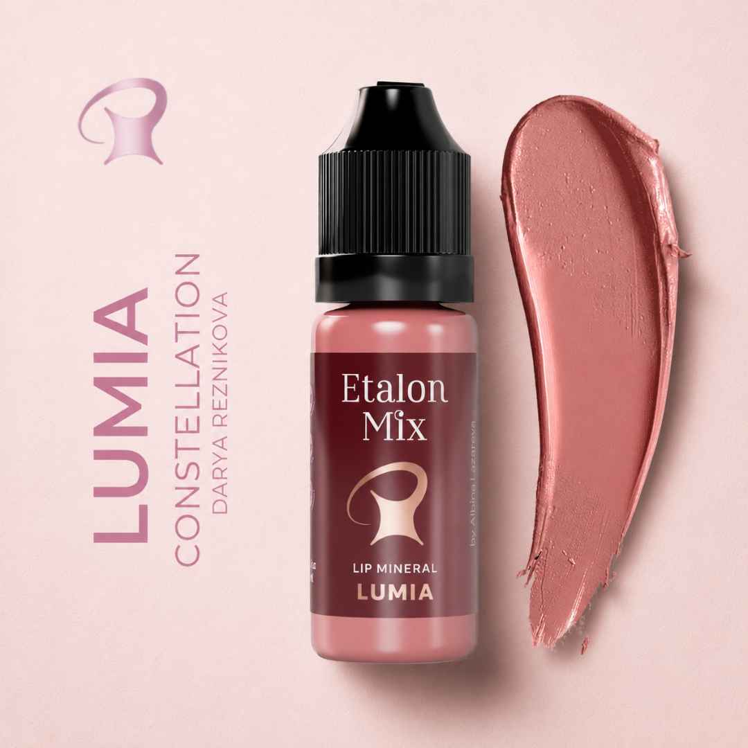 Etalon Mix Lumia – dettaglio marrone viola freddo per labbra PMU