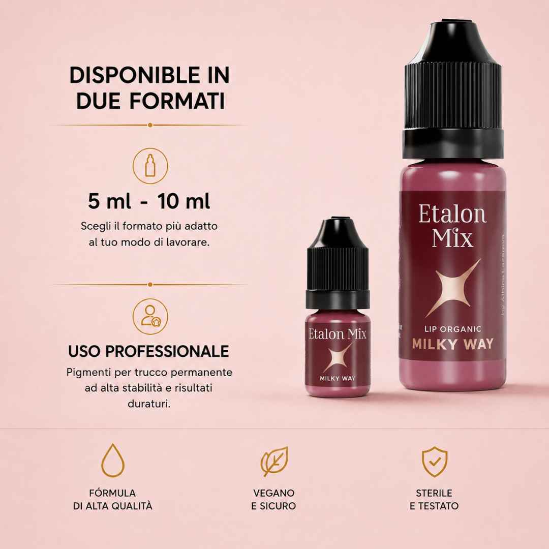 Etalon Mix Favor Milky Way pigmento labbra PMU viola profondo freddo