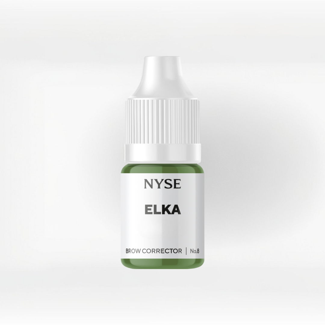 Correttore NYSE ELKA Verde freddo per neutralizzare sopracciglia rosse e salmone
