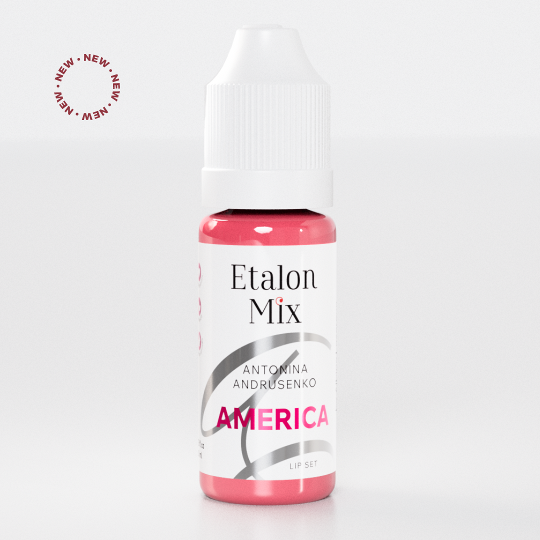 Etalon Mix Light Series America pigmento rosa chiaro freddo per labbra PMU