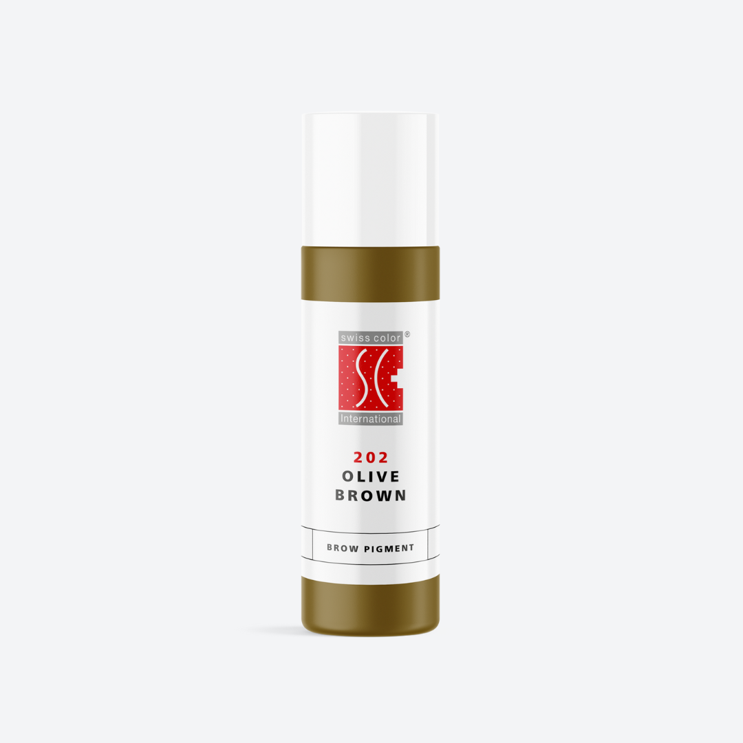 Pigmenti Trucco Permanente PMU Swiss Color Sopracciglia e correttore Olive Brown