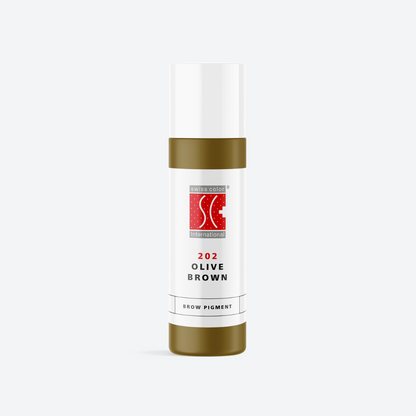 Pigmenti Trucco Permanente PMU Swiss Color Sopracciglia e correttore Olive Brown