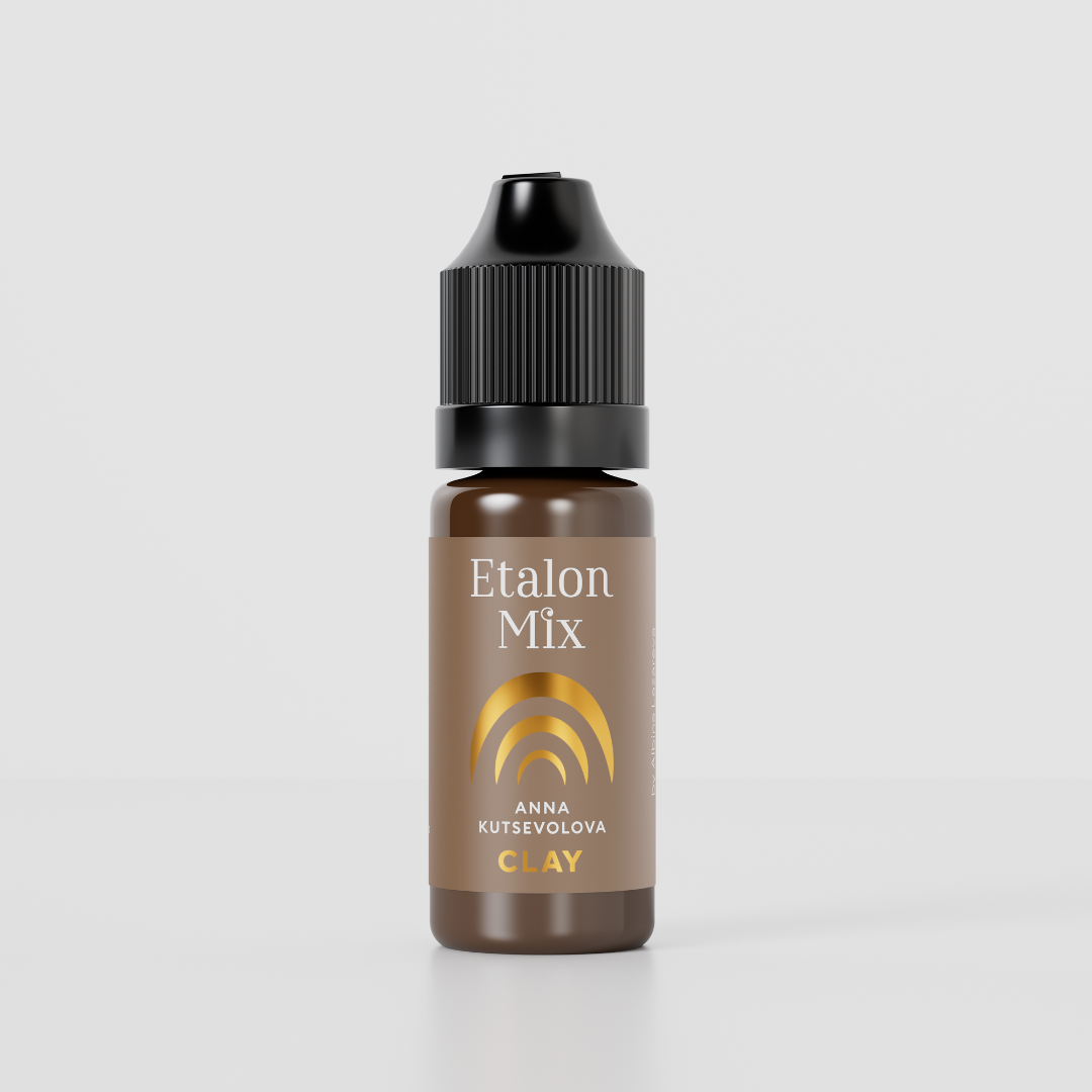Etalon Mix Hyper Realism Clay pigmento marrone caldo per sopracciglia PMU